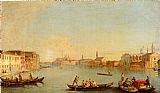 Johann Richter Canvas Paintings - View Of San Giorgio Maggiore Seen From The South, Venice